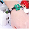 2013 katholische Rosenkranz-Armband-Art- und Weisehandgemachte gemischte Farben-Kristallkugel-Blumen-Form Shamballa Armbänder preiswertes BR01